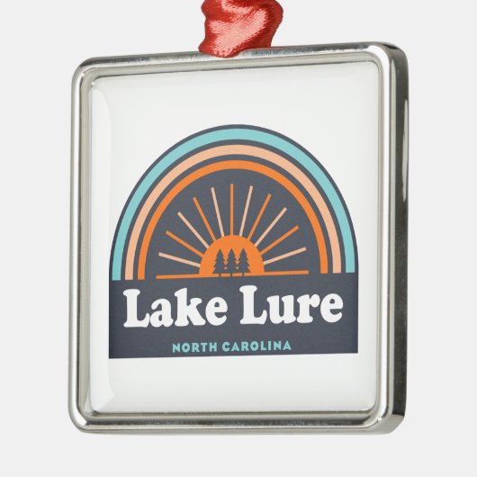 Lake Lure North Carolina Rainbow Metalen Ornament (Links)