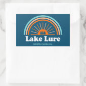 Lake Lure North Carolina Rainbow Rechthoekige Sticker (Tas)