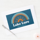 Lake Lure North Carolina Rainbow Rechthoekige Sticker (Envelop)