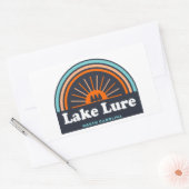 Lake Lure North Carolina Rainbow Rechthoekige Sticker (Envelop)