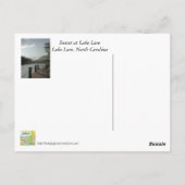 Lake Lure Sunset Briefkaart (Achterkant)