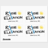 Lake Lure - Verhoog uw hoogte rechthoek Sticker (Vel)