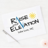 Lake Lure - Verhoog uw hoogte rechthoek Sticker (Envelop)