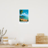 Lake Malawi Afrika Europa Reisprint Poster (Keuken)