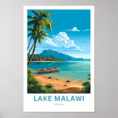 Lake Malawi Afrika Europa Reisprint Poster (Voorkant)