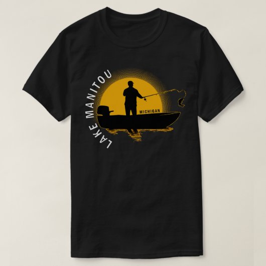 Lake Manitou Vist Michigan Sunrise T-shirt (Design voorkant)