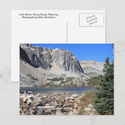 Lake Marie Snowy Range Briefkaart (Voorkant / Achterkant)