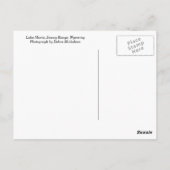 Lake Marie Snowy Range Briefkaart (Achterkant)