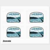 Lake Marion South Carolina Gevist Rod Rechthoekige Sticker (Vel)