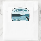 Lake Marion South Carolina Gevist Rod Rechthoekige Sticker (Tas)