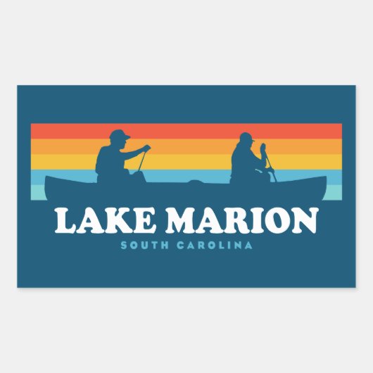 Lake Marion South Carolina kano Rechthoekige Sticker (Voorkant)
