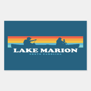 Lake Marion South Carolina kano Rechthoekige Sticker
