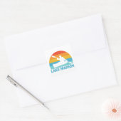 Lake Marion South Carolina Kayak Vierkante Sticker (Envelop)