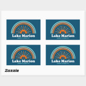 Lake Marion South Carolina Regenboog Rechthoekige Sticker (Vel)