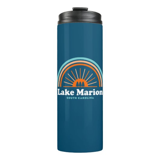 Lake Marion South Carolina Regenboog Thermosbeker (Voorkant)