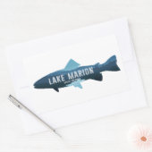 Lake Marion South Carolina Vis Rechthoekige Sticker (Envelop)