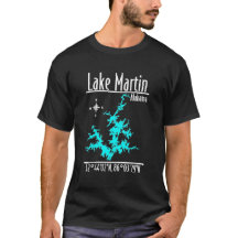 Lake Martin Alabama Nauticale Kaart Coördinaten Sh