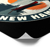 Lake Mase New Hampshire Sunset T Shirt  Poster (Hoek)