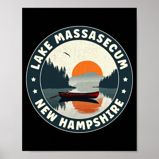 Lake Mase New Hampshire Sunset T Shirt  Poster (Voorkant)