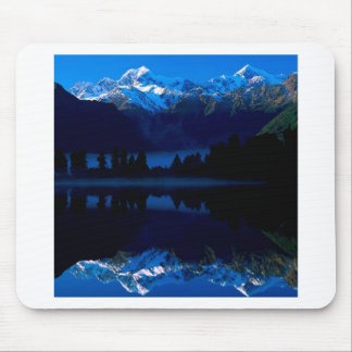 Lake Mason reflecteert Tasman Cook New Zealand Muismat