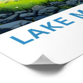 Lake Matheson Nieuw-Zeeland Reisprint Poster (Hoek)