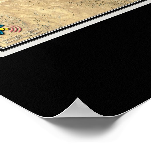 Lake McClure California Satellite Poster Map (Hoek)