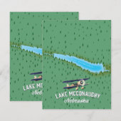 Lake McConaughy Nebraska reisposter (Voorkant / Achterkant)