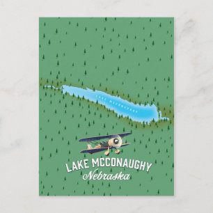 Lake McConaughy Nebraska reisposter Briefkaart