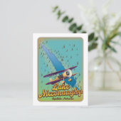 Lake McConaughy vintage reisposter. Briefkaart (Staand voorkant)