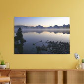 Lake McDonald bij zonsopgang I Canvas Afdruk (Insitu (Woonkamer))
