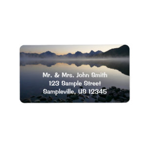 Lake McDonald bij zonsopkomst II Etiket