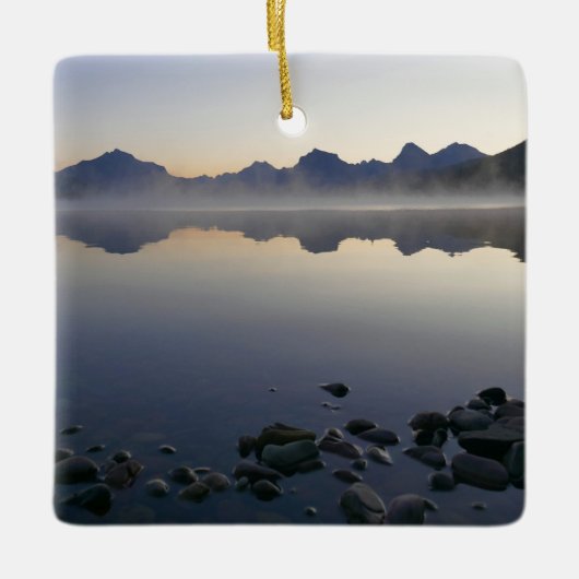 Lake McDonald bij zonsopkomst II Keramisch Ornament (Voorkant)