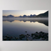 Lake McDonald bij zonsopkomst II Poster (Voorkant)