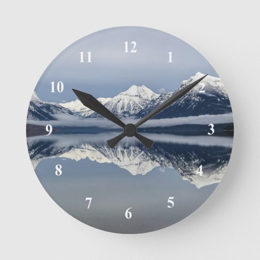 Lake McDonald Clock Ronde Klok (Voorkant)