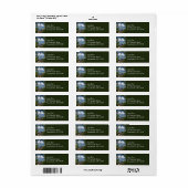 Lake McDonald door een bos kader Etiket (Full Sheet)