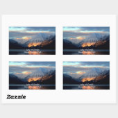 Lake McDonald, Glacier National Park, Rechthoekige Sticker (Vel)