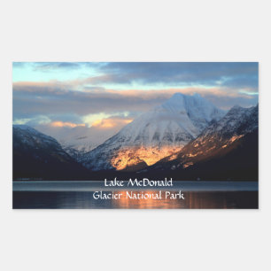 Lake McDonald, Glacier National Park, Rechthoekige Sticker
