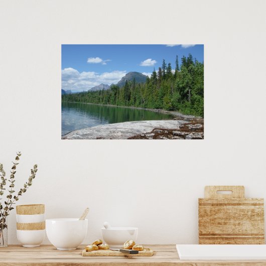 Lake McDonald Glacier Park Poster (Keuken)