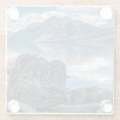Lake McDonald Glazen Onderzetter (Achterkant)