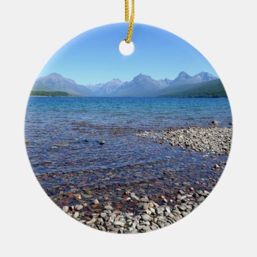 Lake McDonald II Keramisch Ornament (Voorkant)