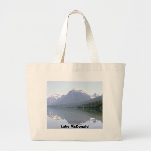 Lake McDonald Montana Bag Grote Tote Bag (Voorkant)