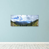 Lake McDonald Mt Brown - Glacier National Park Canvas Afdruk (Insitu (Houten vloer))