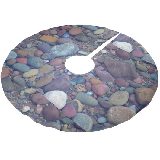 Lake McDonald Rocks Kerstboom Rok (Gekanteld)