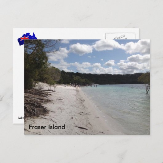 Lake McKenzie, Fraser Island, Queensland Australia Briefkaart (Voorkant / Achterkant)