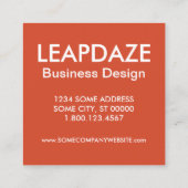 Lake Mead Arizona regenboogmaan Vierkante Visitekaartje (Achterkant)