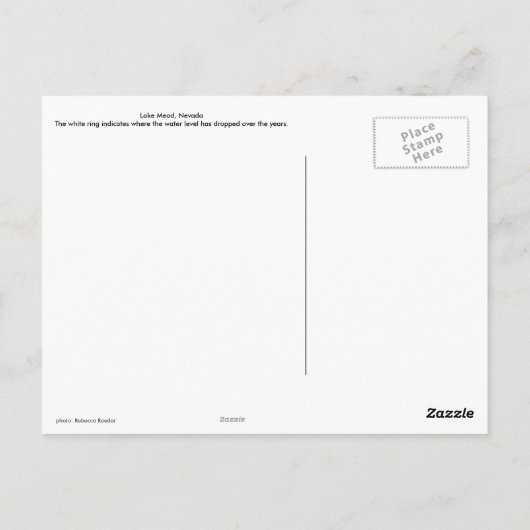 Lake Mead bij Las Vegas Nevada Briefkaart (Achterkant)