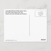 Lake Mead- Las Vegas Briefkaart (Achterkant)