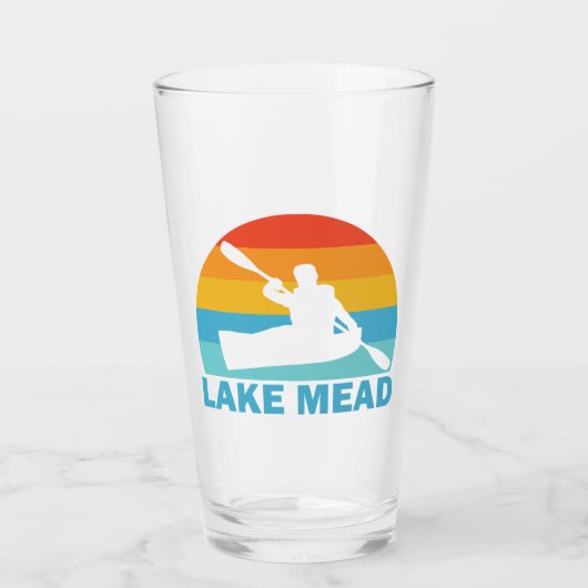 Lake Mead Nevada Arizona Kayak Glas (Voorkant)