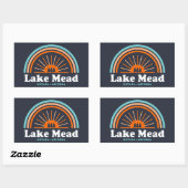 Lake Mead Nevada Arizona Rainbow Rechthoekige Sticker (Vel)