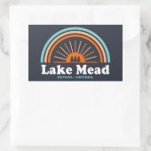 Lake Mead Nevada Arizona Rainbow Rechthoekige Sticker (Tas)